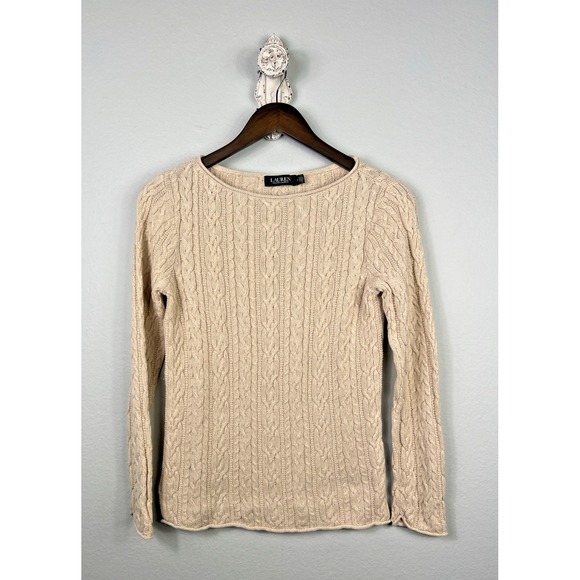 Ralph Lauren Sweaters - LRL Ralph Lauren Women's Sweater M Cable Knit Quiet Luxury Old‎ Money